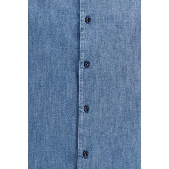 26FW 브루넬로 쿠치넬리 셔츠 BRMH192S1898C8333BB BLUE - BRUNELLO CUCINELLI