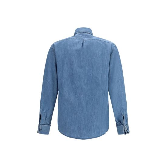 26FW 브루넬로 쿠치넬리 셔츠 BRMH192S1898C8333BB BLUE - BRUNELLO CUCINELLI