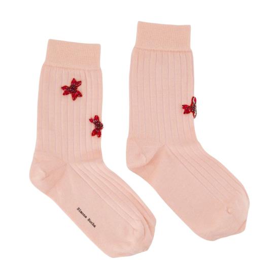 26FW 시몬로샤 양말 SOCK68TB 0647 BLUSH RED PINK