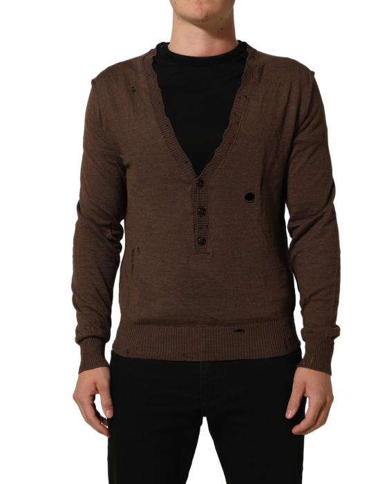  돌체앤가바나 스웨터 TSH92323 BROWN - DOLCE & GABBANA