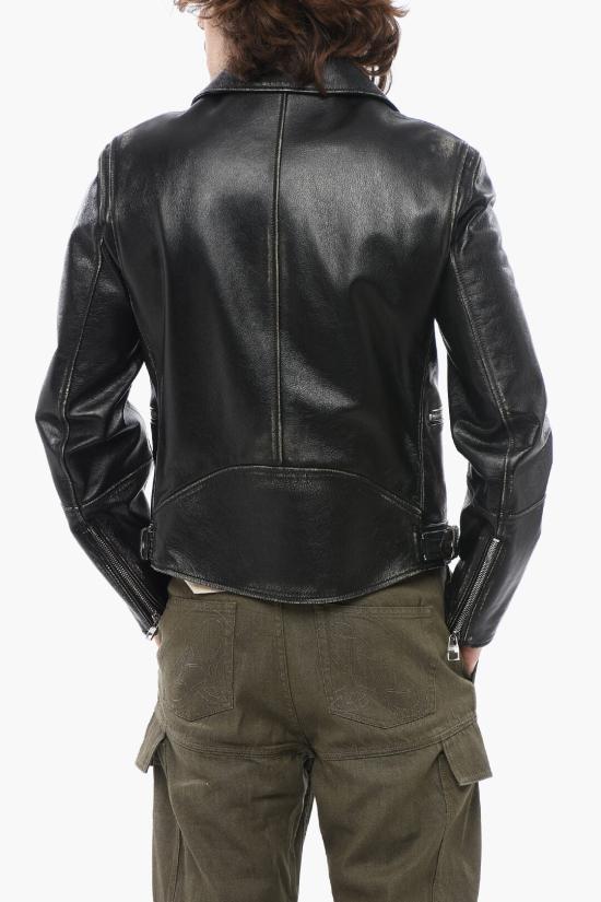  알렉산더 맥퀸 가죽 자켓 626381 Q5AMK 1080 Black - ALEXANDER MCQUEEN