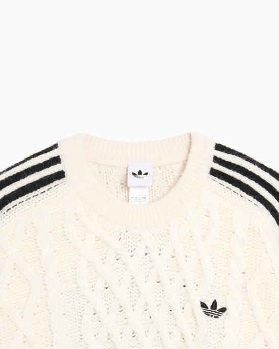  아디다스 스웨터 KR9620 CHALK WHITE BLACK DOM - ADIDAS