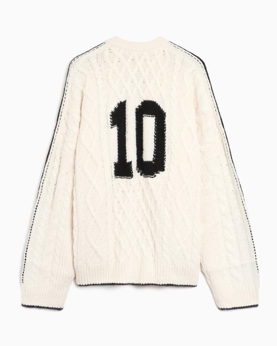  아디다스 스웨터 KR9620 CHALK WHITE BLACK DOM - ADIDAS