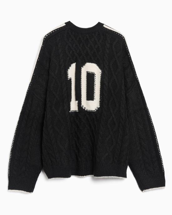  아디다스 스웨터 KR9621 BLACK CHALK WHITE DOM - ADIDAS