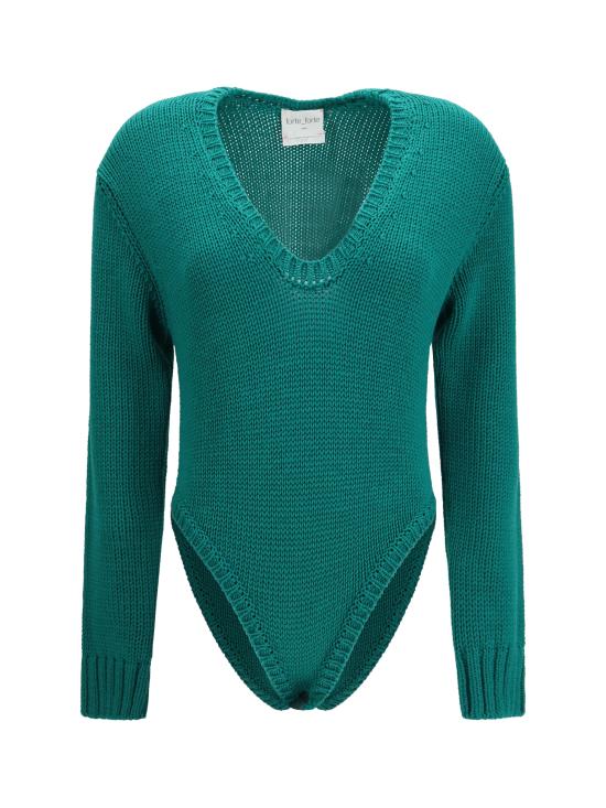 26FW 포르테포르테 반팔 티셔츠 15451MYKNIT F50M6005 GREEN