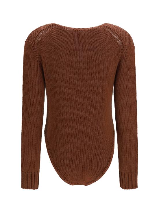 26FW 포르테포르테 반팔 티셔츠 15451MYKNIT F50M3070 BROWN - FORTE FORTE