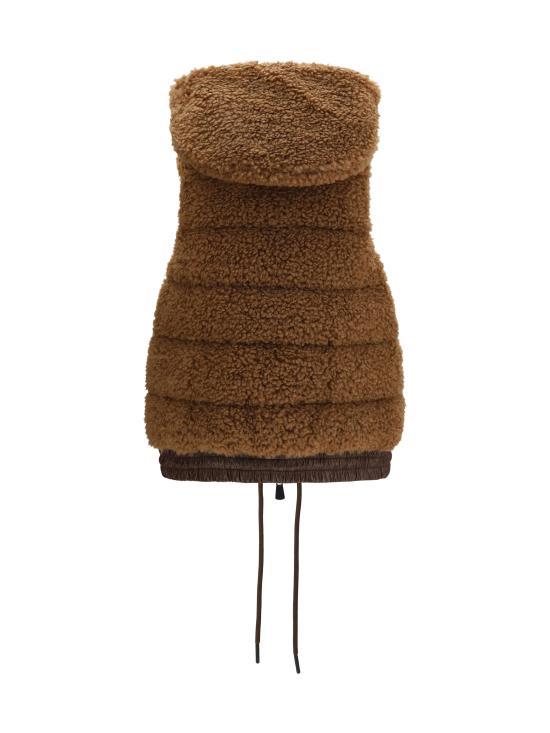 26FW 몽클레어 테디 후드 베스트 L20988G00024899A9 224 BROWN - MONCLER