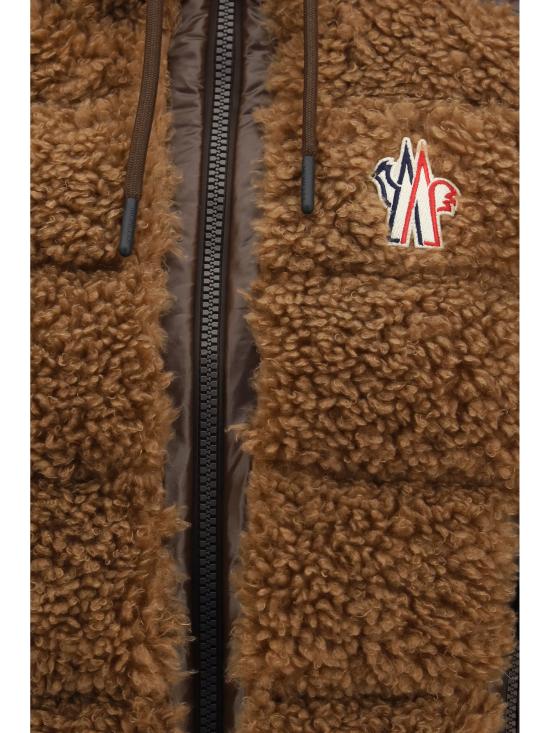 26FW 몽클레어 테디 후드 베스트 L20988G00024899A9 224 BROWN - MONCLER