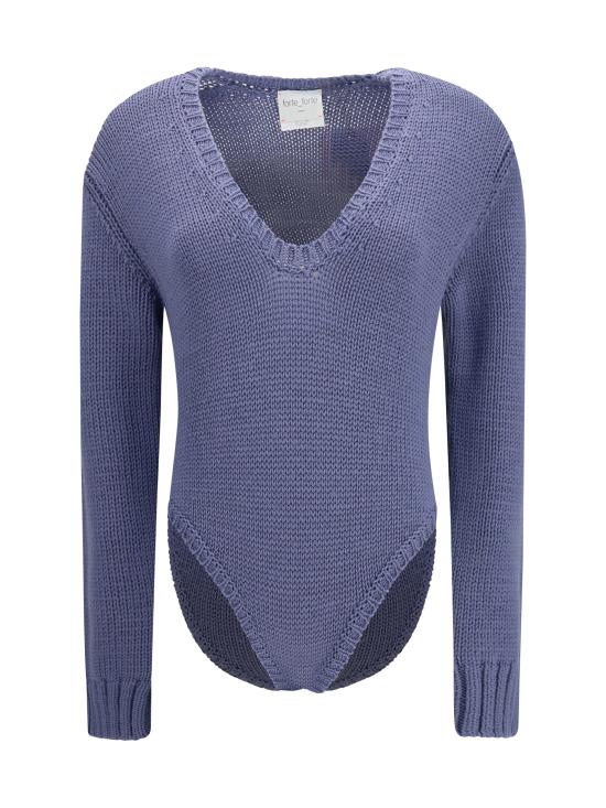 26FW 포르테포르테 반팔 티셔츠 15451MYKNIT F50M5049 LILAC