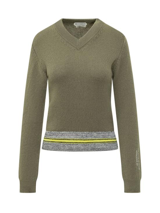 26FW JW앤더슨 스웨터 KW1542YN0502 575 KHAKI