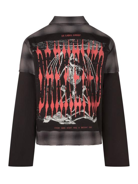 26FW 44레이블 긴팔 셔츠 B0030693FA778 P859 OVERDYE GREY HIGH RISK RED PATCH - 44 LABEL