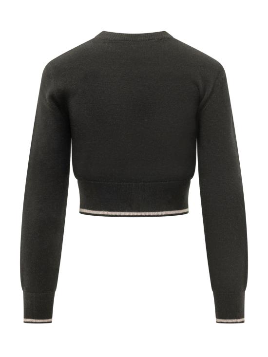 26FW 팜앤젤스 스웨터 PAWHE02W26KN01 1063 BLACK KAKI - PALM ANGELS