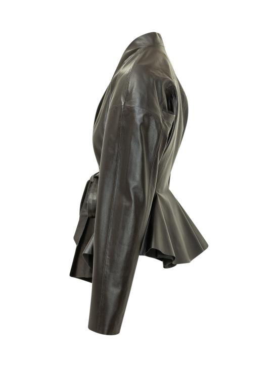 26FW 알베르타 페레티 가죽 자켓 37035190 0555 NERO - ALBERTA FERRETTI