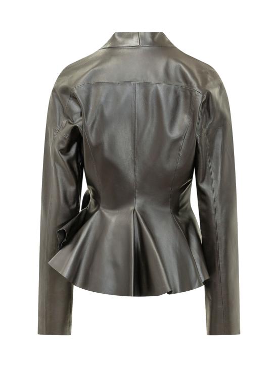 26FW 알베르타 페레티 가죽 자켓 37035190 0555 NERO - ALBERTA FERRETTI