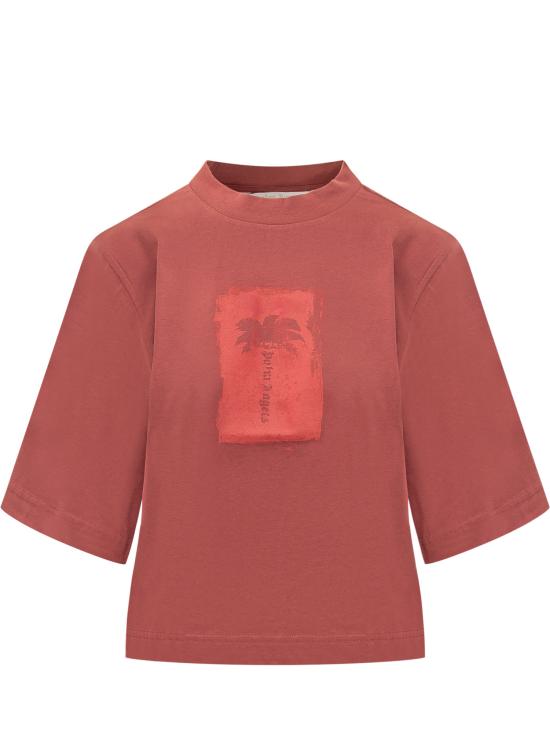26FW 팜앤젤스 반팔 티셔츠 PAWAA03W26JR10 2725 BRICK RED