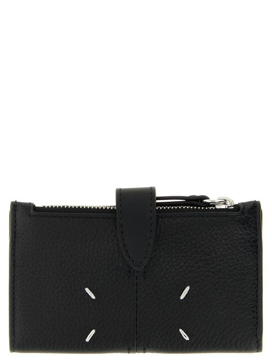26FW 마르지엘라 레더 집 카드홀더 SA2VX0009P7268H8419 Black