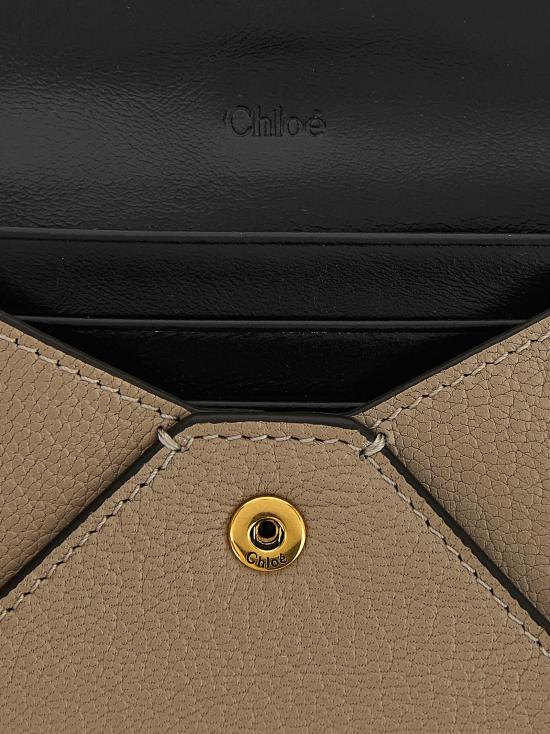 26FW 끌로에 명함지갑 CH25SP537O9323W Beige - CHLOE