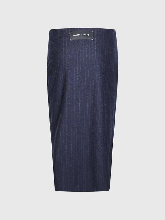 26FW 핑코 미디 스커트 107706A3MC EI1 BLU GRIGIO - PINKO