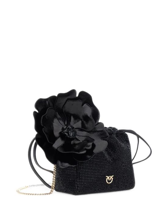 26FW 핑코 가방 107678POUCHFLOWER A2WFZ99Y NERO - PINKO