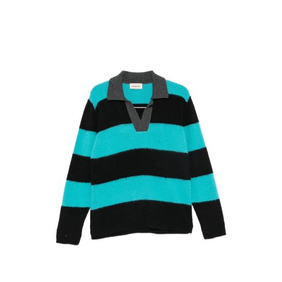 26FW 아토모 팩토리 폴로 티셔츠 AI26AFU22 801U BLACK BLUE