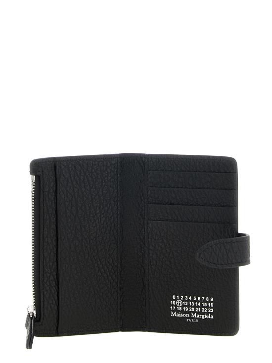 26FW 마르지엘라 포 스티치 지퍼 카드 홀더 SA1VX0019P4455T8013 Black - MAISON MARGIELA