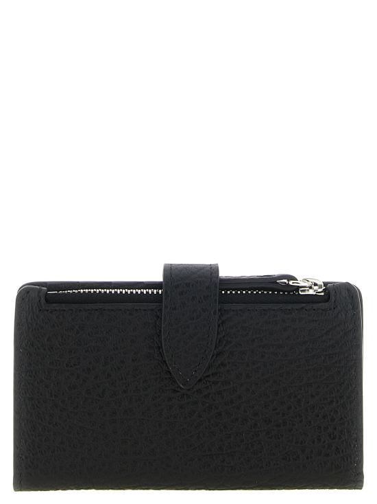 26FW 마르지엘라 포 스티치 지퍼 카드 홀더 SA1VX0019P4455T8013 Black - MAISON MARGIELA
