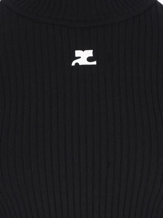 26FW 쿠레쥬 스웨터 PERMPU022FI0001 9999 BLACK - COURREGES