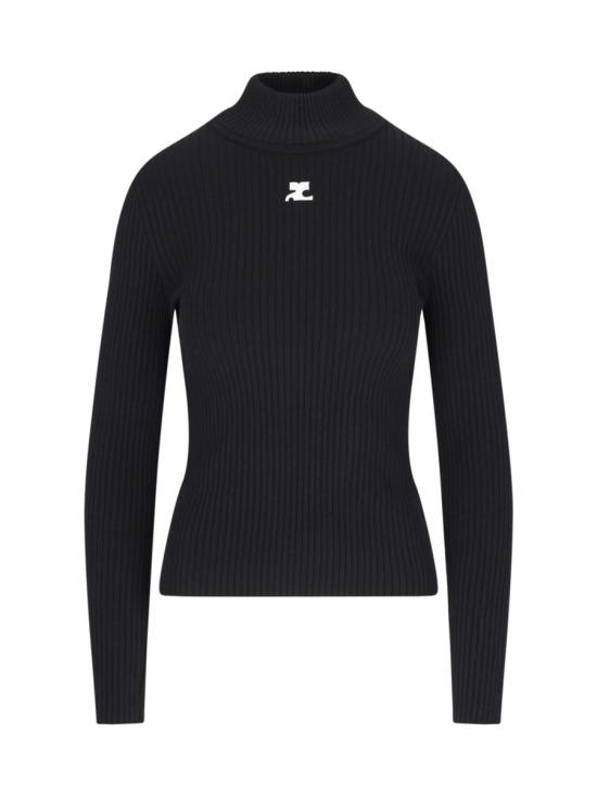 26FW 쿠레쥬 스웨터 PERMPU022FI0001 9999 BLACK - COURREGES