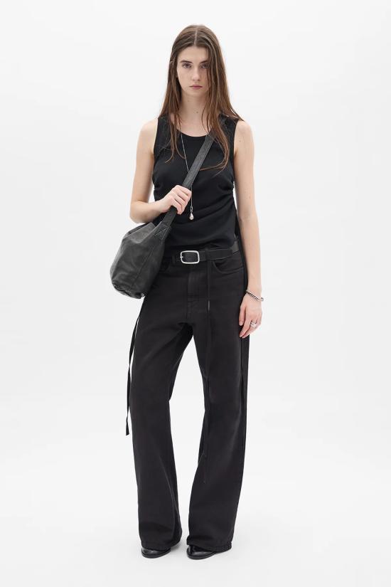 26FW 앤 드뮐미스터 팬츠 B0013624 FA038 099 BLACK - ANN DEMEULEMEESTER