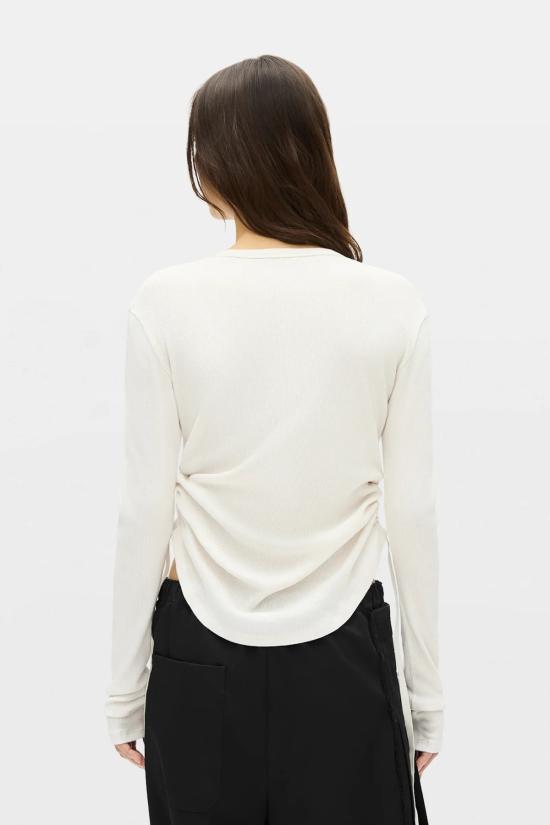 26FW 앤 드뮐미스터 긴팔 티셔츠 B0014242 FA659 003 IVORY - ANN DEMEULEMEESTER