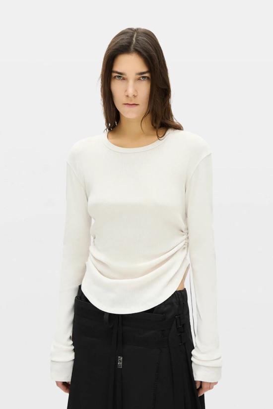 26FW 앤 드뮐미스터 긴팔 티셔츠 B0014242 FA659 003 IVORY