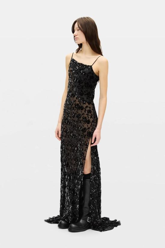 26FW 앤 드뮐미스터 미디 원피스 B0012276 FA749 099 BLACK - ANN DEMEULEMEESTER
