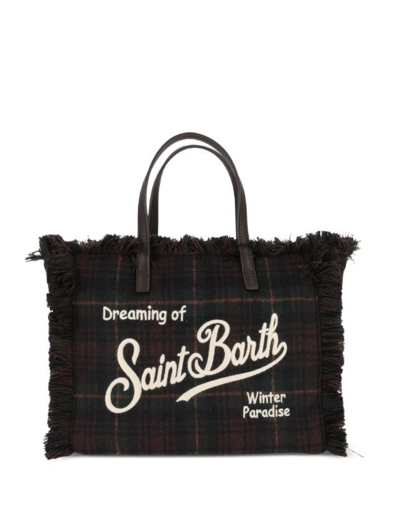 26FW 세인트바쓰 토트백 COL0045 00468M5118EMB TARTAN - MC2 SAINT BARTH