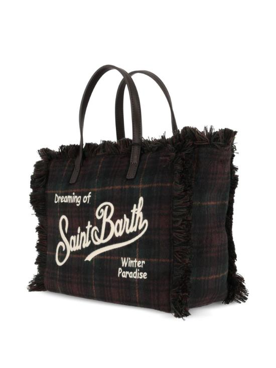 26FW 세인트바쓰 토트백 COL0045 00468M5118EMB TARTAN - MC2 SAINT BARTH