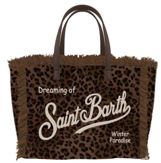 26FW 세인트바쓰 토트백 COL0046 00212M18EMB DARK LEOPARD