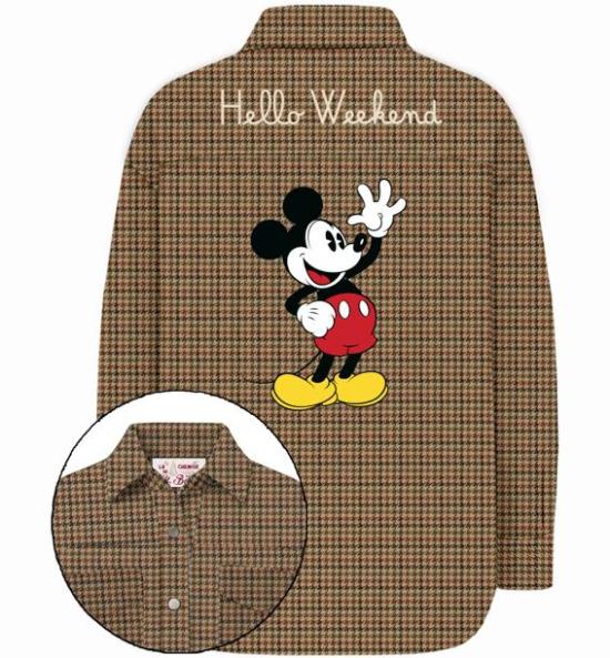 26FW 세인트바쓰 셔츠 GMY0001 00210M1145EMB HELLO MICKEY PIED DE POULE - MC2 SAINT BARTH