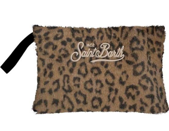 26FW 세인트바쓰 클러치/파우치 PARE0004 00212M18EMB DARK LEOPARD