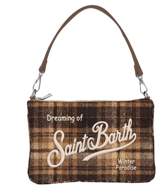 26FW 세인트바쓰 숄더백 PARM006 00470M1812EMB TARTAN - MC2 SAINT BARTH