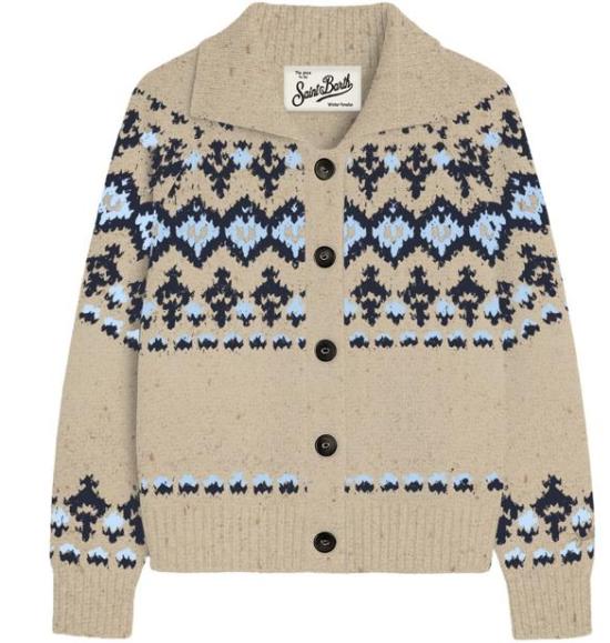 26FW 세인트바쓰 가디건 PPT0001 03872M1100 FAIR ISLE - MC2 SAINT BARTH