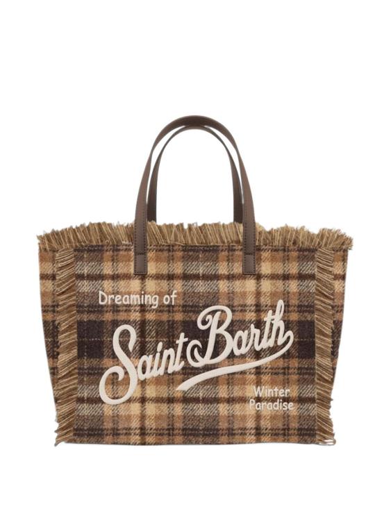26FW 세인트바쓰 토트백 COL0045 00470M1812EMB TARTAN - MC2 SAINT BARTH