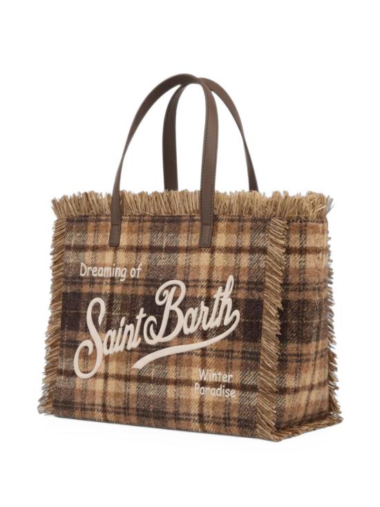 26FW 세인트바쓰 토트백 COL0045 00470M1812EMB TARTAN - MC2 SAINT BARTH