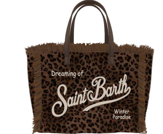 26FW 세인트바쓰 토트백 VAMI035 00212M18EMB DARK LEOPARD - MC2 SAINT BARTH