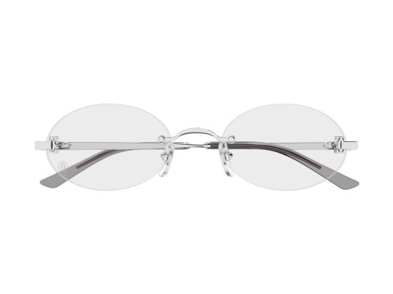 26FW 까르띠에 림리스 무테 안경 CT0594O SILVER - CARTIER