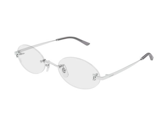 26FW 까르띠에 림리스 무테 안경 CT0594O SILVER