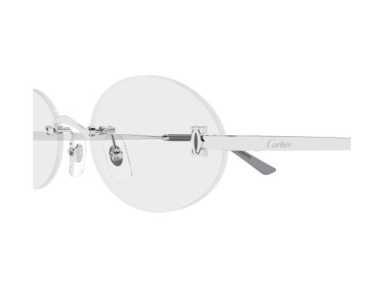 26FW 까르띠에 림리스 무테 안경 CT0594O SILVER - CARTIER