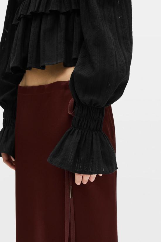 26FW 앤 드뮐미스터 긴팔 티셔츠 B0014417 FA752 099 BLACK - ANN DEMEULEMEESTER