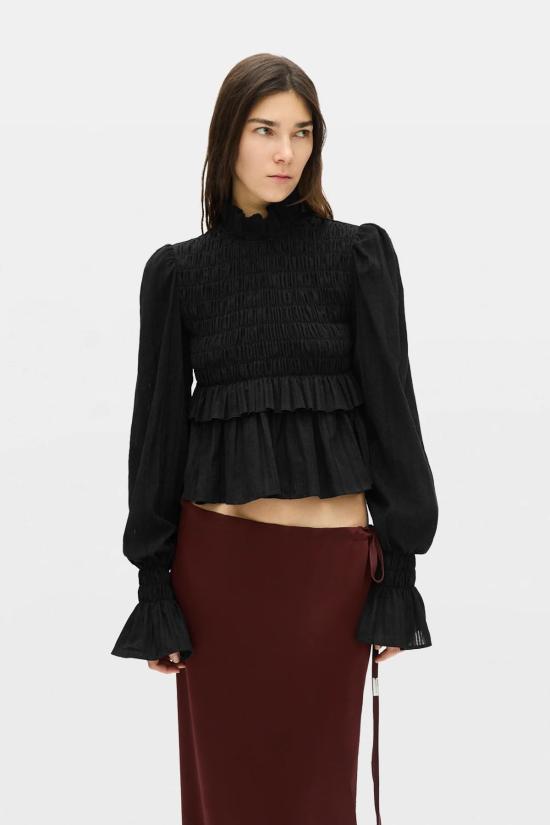 26FW 앤 드뮐미스터 긴팔 티셔츠 B0014417 FA752 099 BLACK