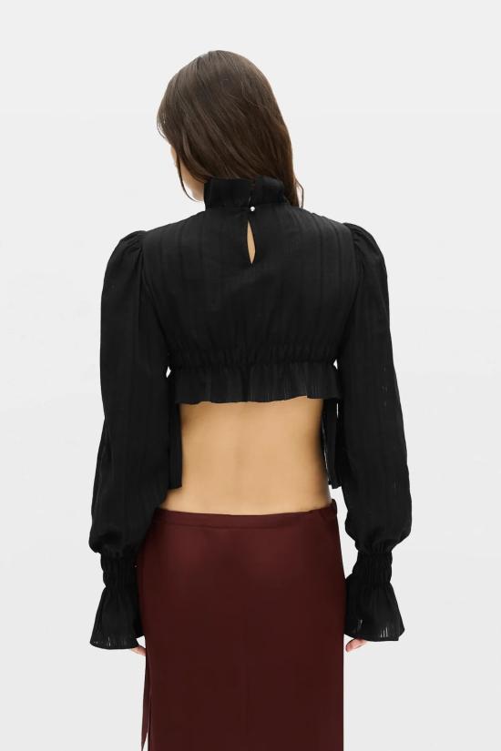 26FW 앤 드뮐미스터 긴팔 티셔츠 B0014417 FA752 099 BLACK - ANN DEMEULEMEESTER
