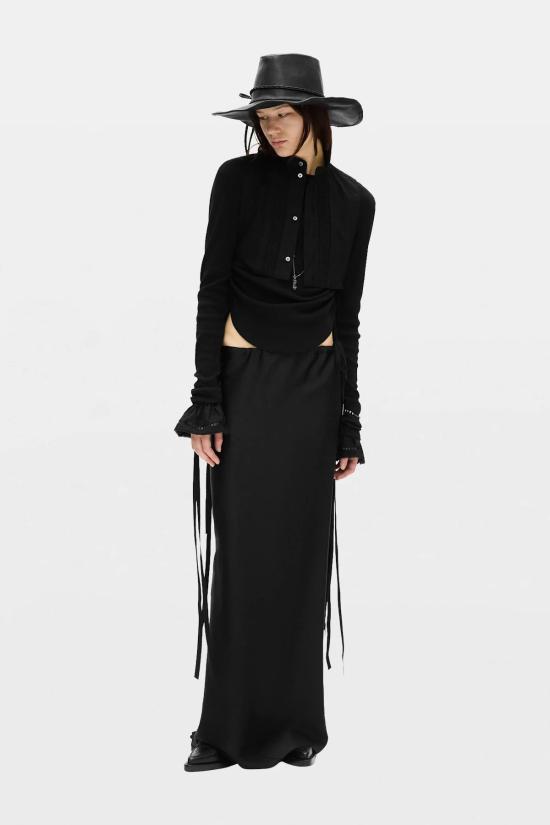 26FW 앤 드뮐미스터 긴팔 티셔츠 B0014419 FA026 099 BLACK - ANN DEMEULEMEESTER