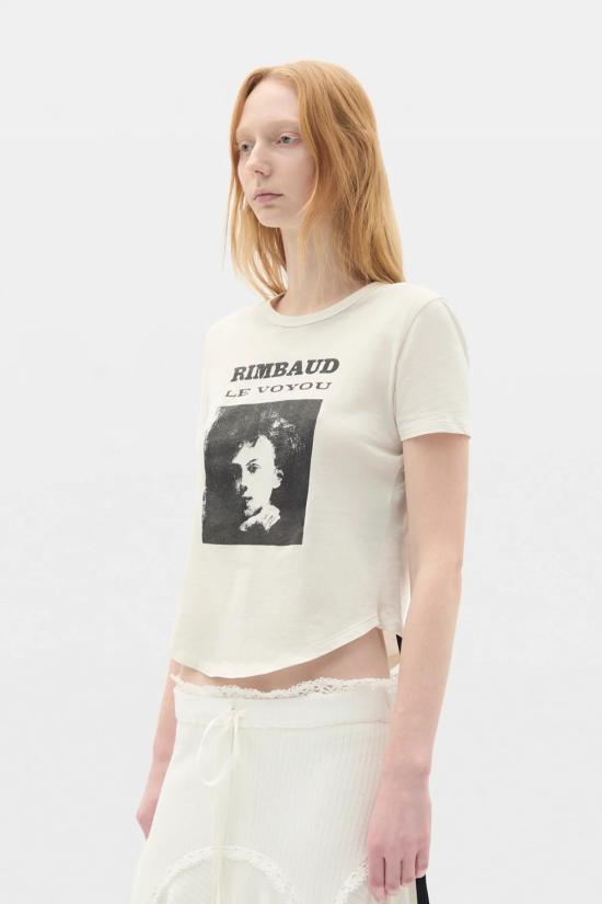 26FW 앤 드뮐미스터 반팔 티셔츠 B0014679 FA206 003 IVORY - ANN DEMEULEMEESTER